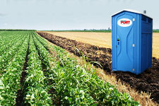 sector agrícola, renta de baños portátiles